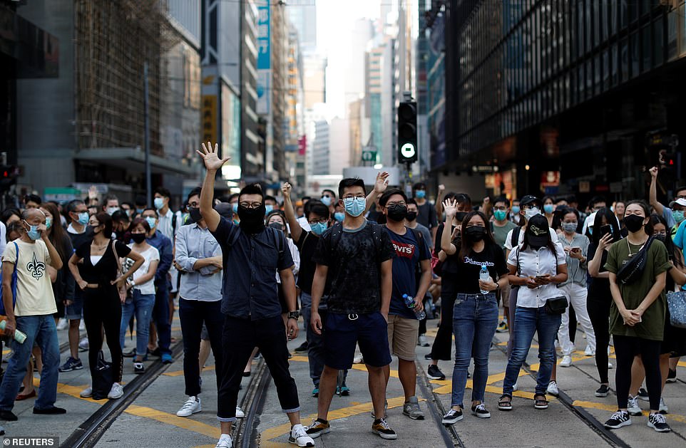 Protestas en Hong Kong (vía Reuters)