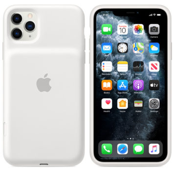 Smart Battery Case para iPhone 11 Pro, en color blanco