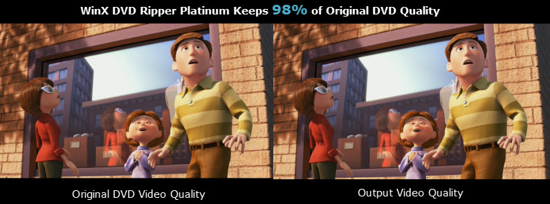 Comparación de calidad entre el vídeo original y la copia de seguridad