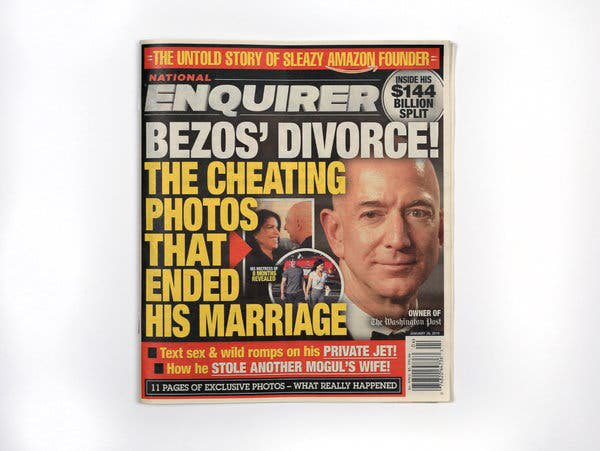 The National Enquirer destapa el divorcio de Bezos