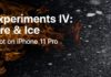 Fuego y hielo, fotografiado con un iPhone 11 Pro