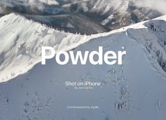 Grabando con un iPhone en la nieve
