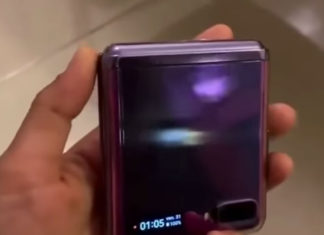 Smartphone que se dobla: Filtración del Galaxy Z vía Ben Geskin.