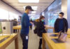 Apple Store en Pekín, con medidas de seguridad contra el Coronavirus