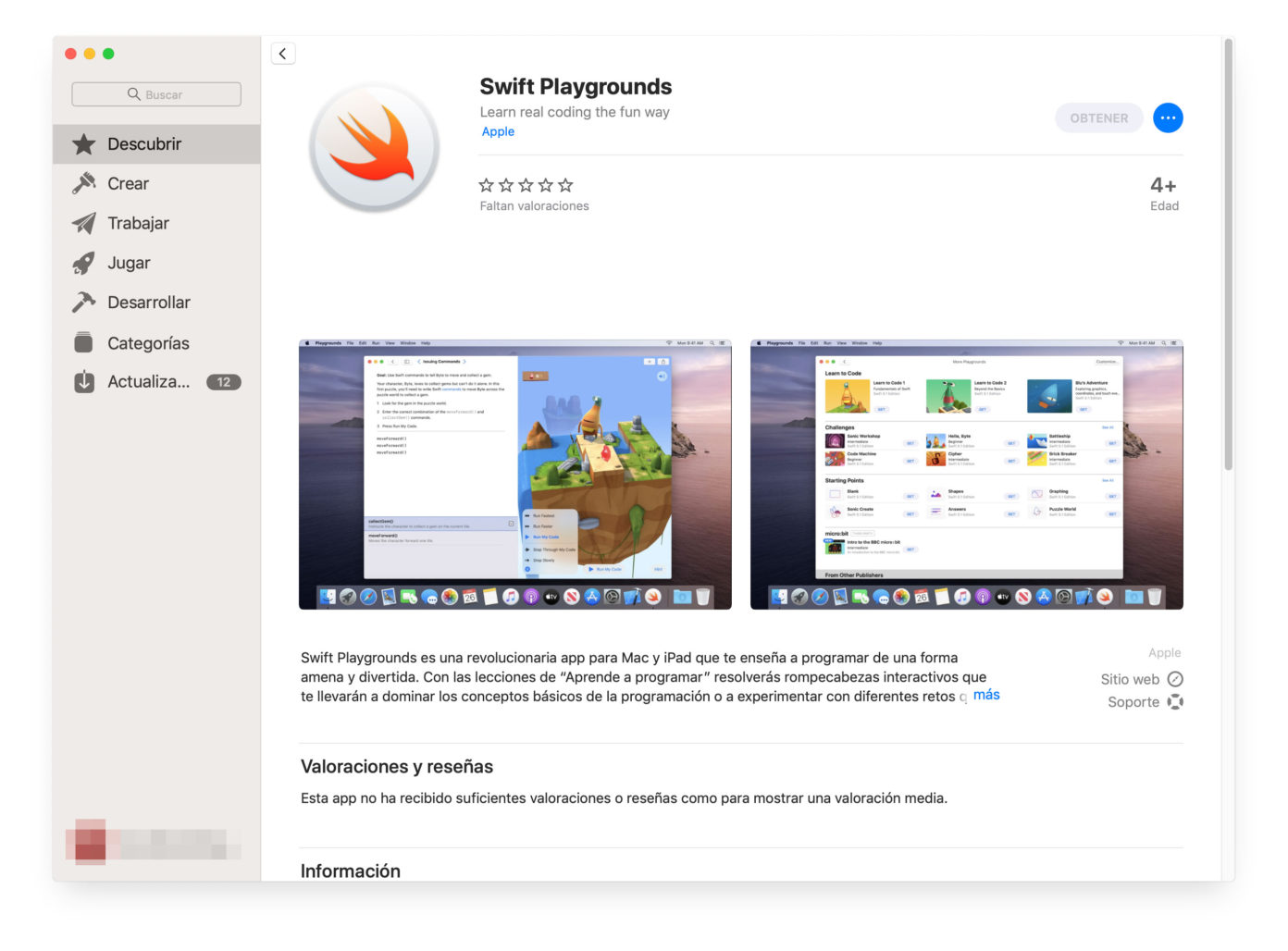 swift playground on macbook pro