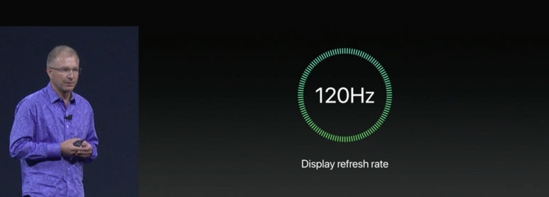 Refresco de pantalla a 120 Hz en la presentación del iPad Pro