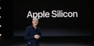 Tim Cook presentando Apple Silicon en la keynote de la WWDC 2020