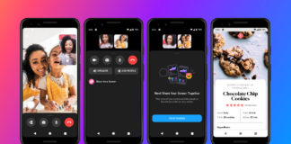 Facebook Messenger con funcionalidad de compartir pantalla