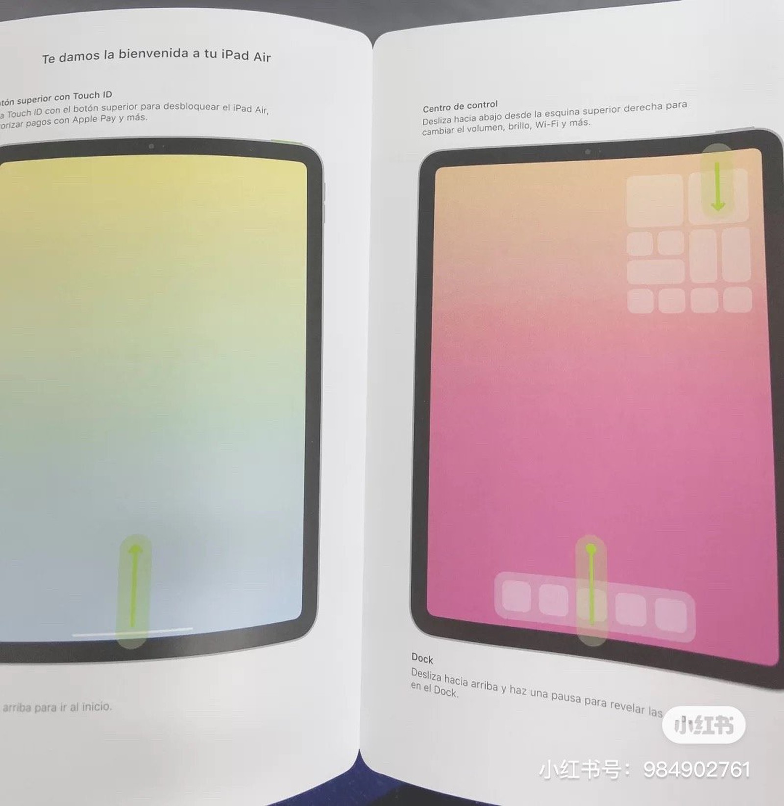 Manual del iPad Air filtrado