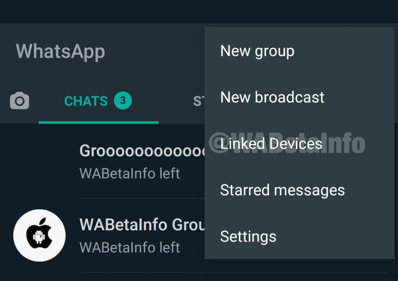 Interfaz para utilizar WhatsApp en 4 dispositivos