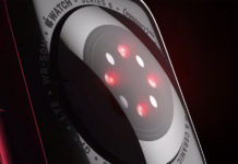 Sensores de luz infrarroja para medir saturación de oxígeno en sangre con el Apple Watch Series 6