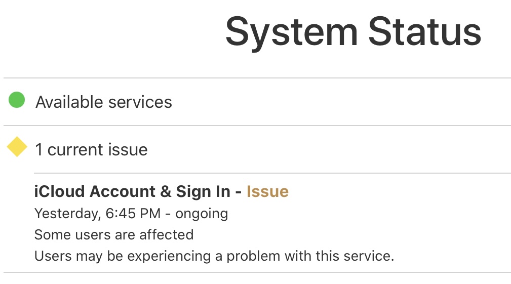 Problemas en los servidores de activación de Apple