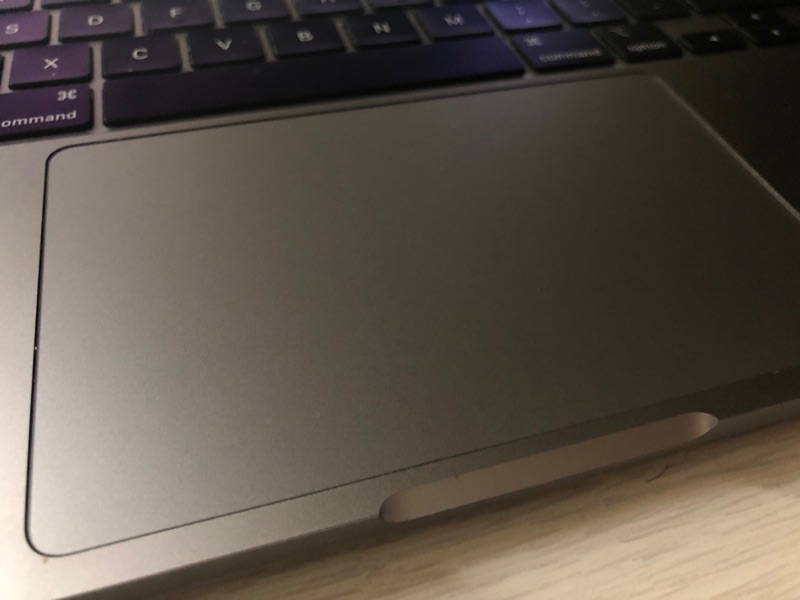 Touchpad de un MacBook Pro de finales del 2020 con M1