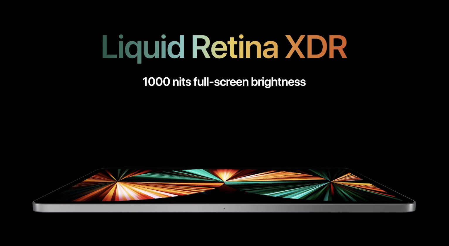 Pantalla Liquid Retina XDR del iPad Pro M1