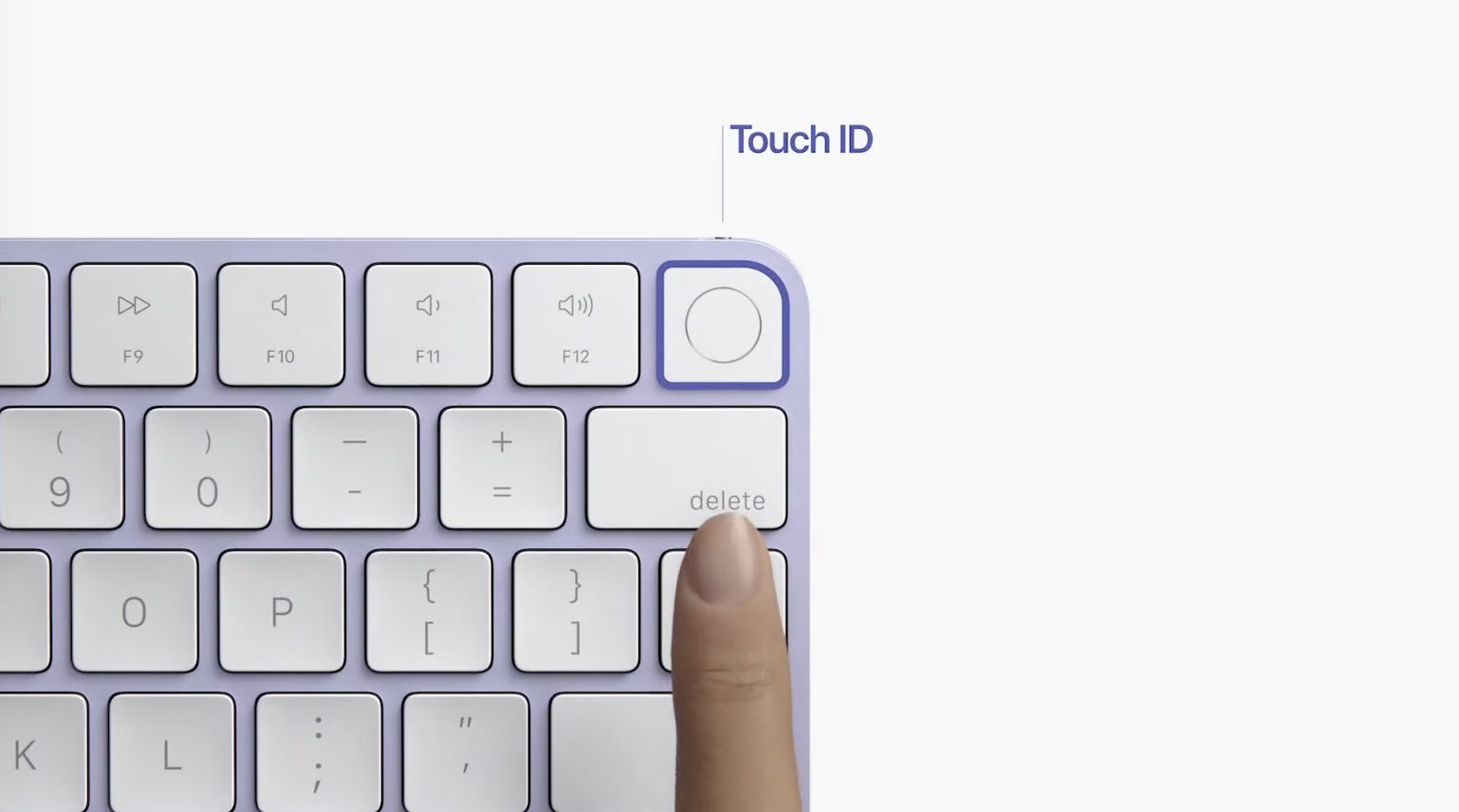 Teclado Magic Keyboard con Touch ID, morado
