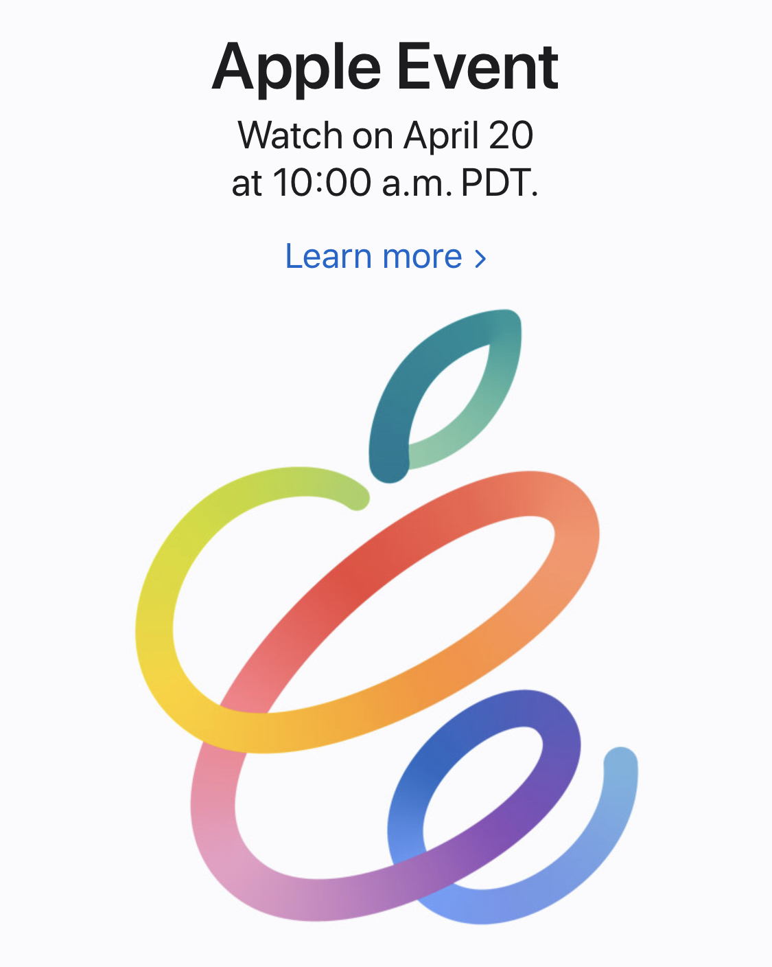 Evento de la Keynote de Apple de abril 2021