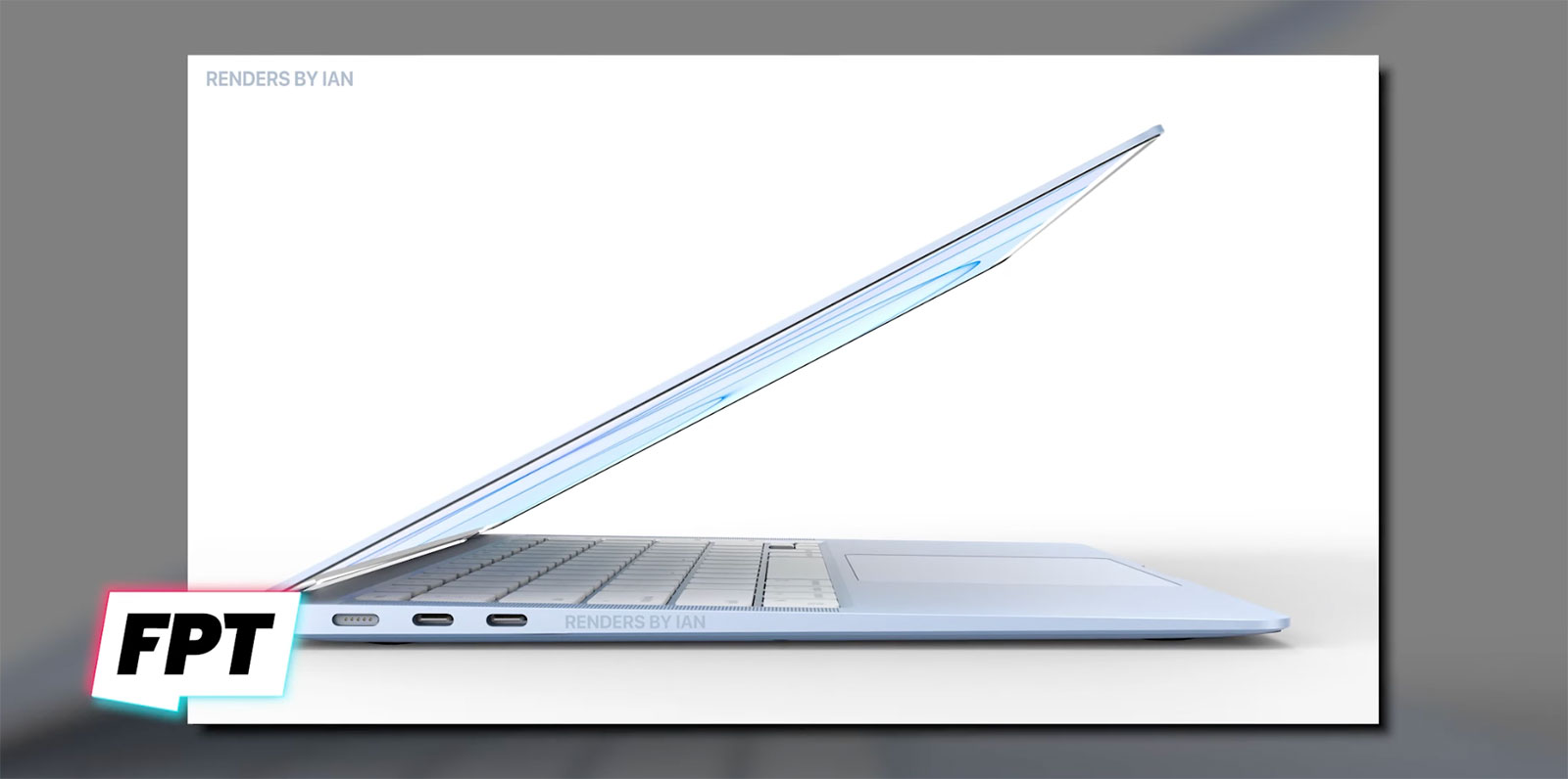 Concepto de diseño de MacBook Air azul