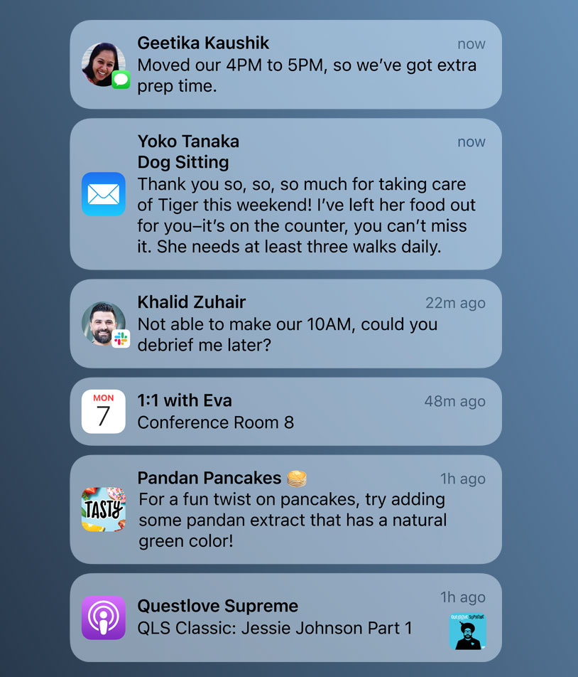 Notificaciones en iOS 15