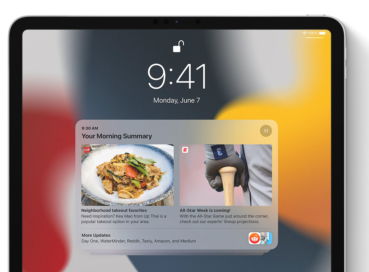 Sumario de notificaciones en iPadOS 15