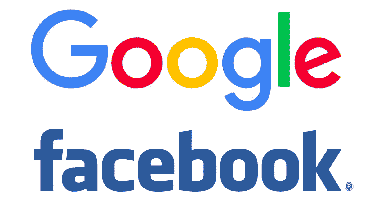 Logo de Google y Facebook