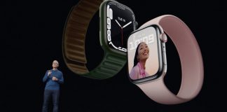 Tim Cook presentando el Apple Watch Series 7