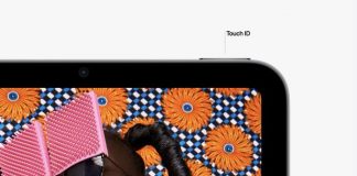 Touch ID en el botón de encendido en el iPad mini 6