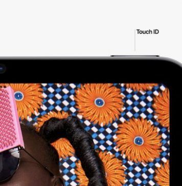 Touch ID en el botón de encendido en el iPad mini 6
