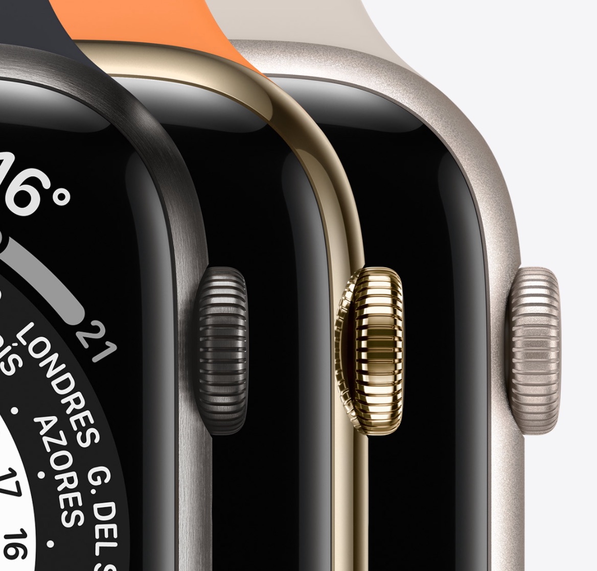 Apple Watch Series 7 de acero inoxidable, aluminio y titanio