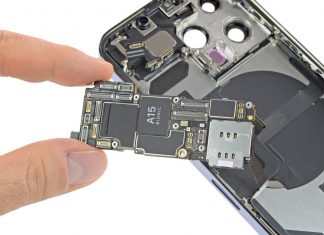 Placa base o logic board del iPhone 13 Pro con el A15