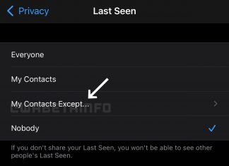Nueva opción en WhatsApp para elegir contactos que no pueden ver cuándo nos hemos conectado por última vez
