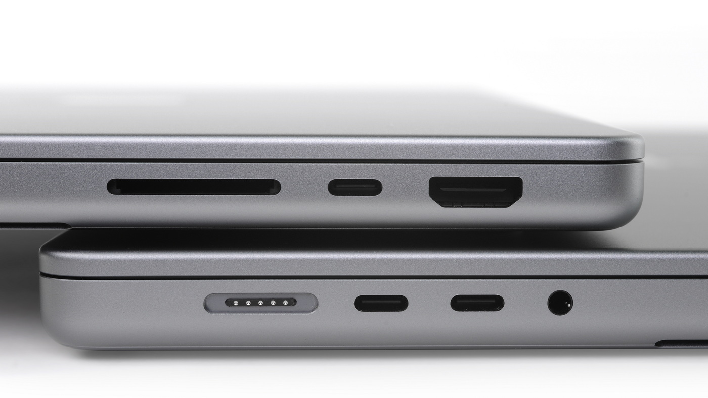 Puertos del MacBook Pro de 14 y 16 pulgadas con M1 Pro