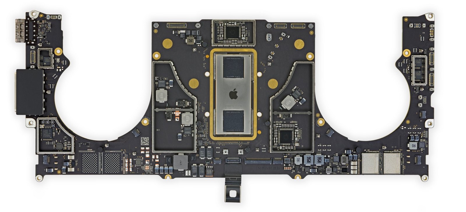 Placa base con un M1 Pro en un MacBook Pro de 16 pulgadas