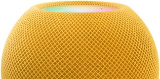 HomePod mini en amarillo