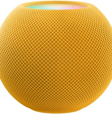 HomePod mini en amarillo