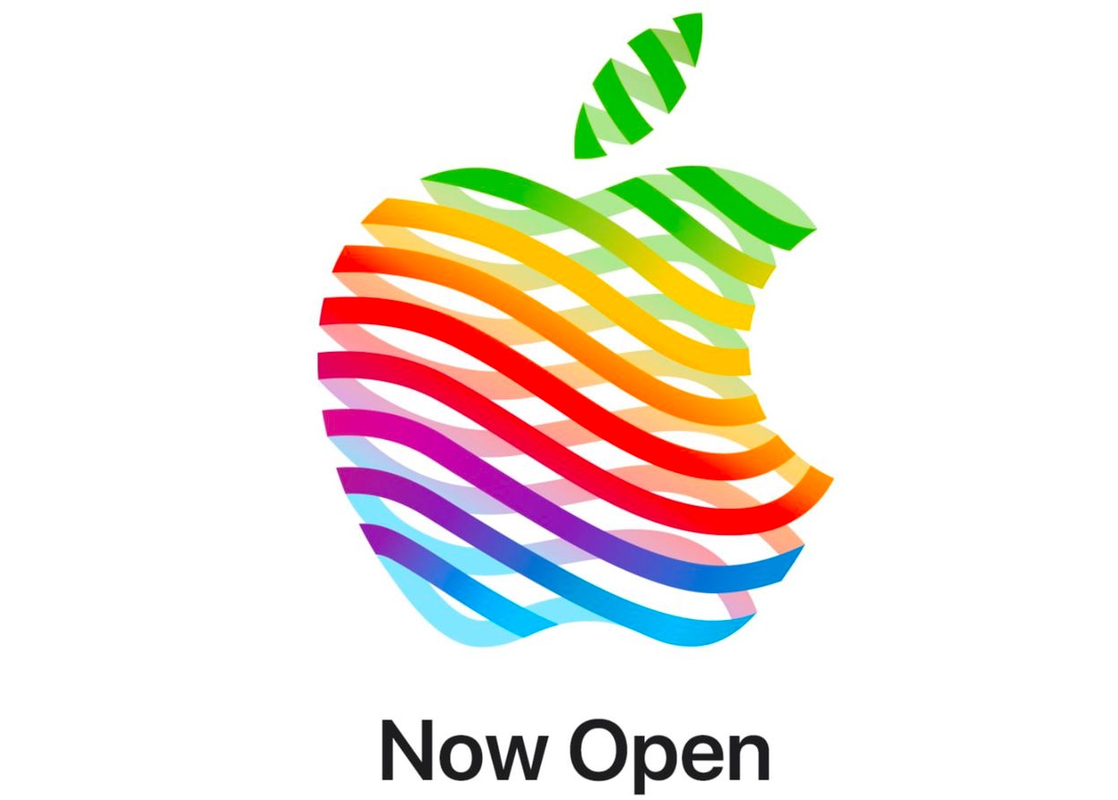 Logo de apertura de la tienda The Grove de Apple en Los Ángeles