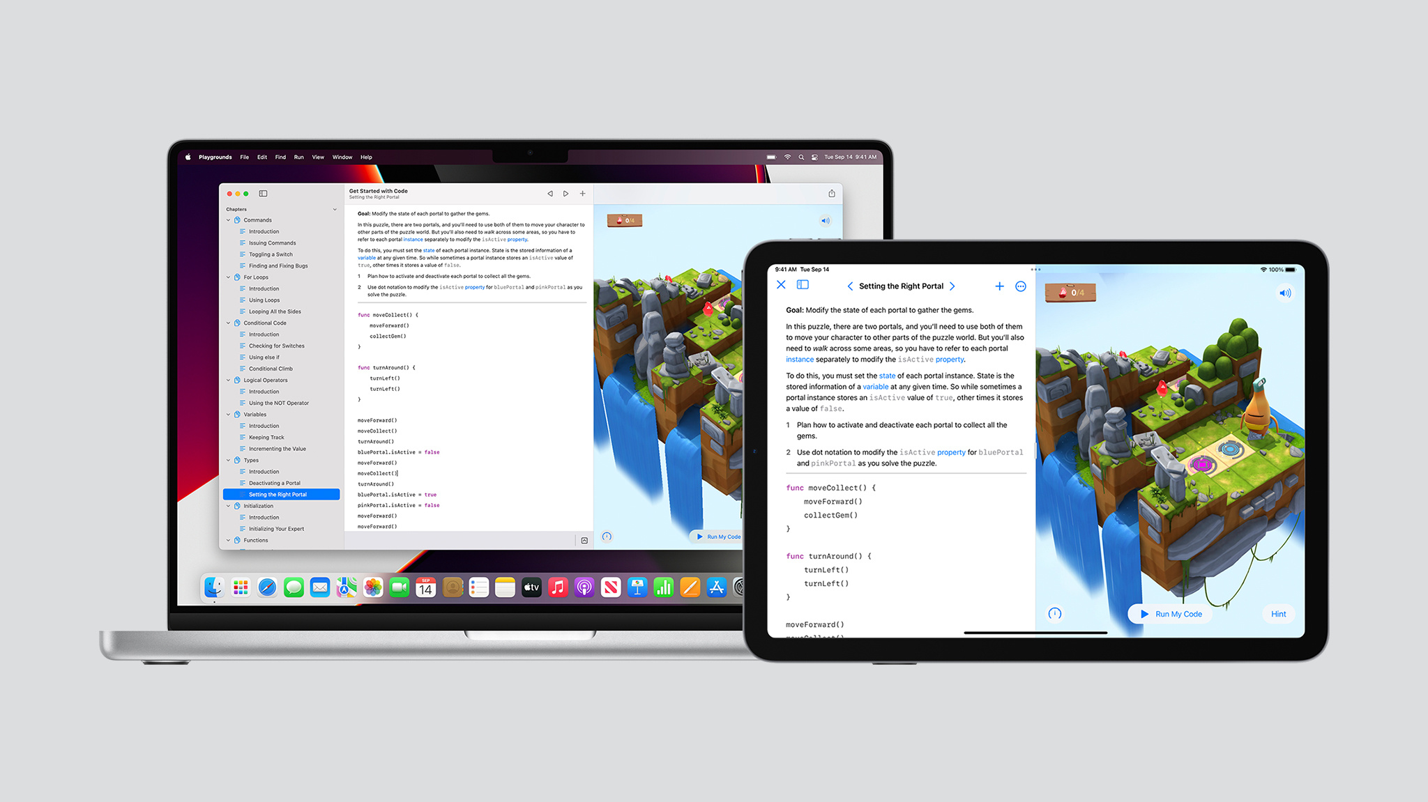 Swift Playgrounds en iPad y Mac