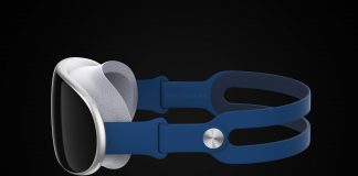 Concepto de diseño de gafas de realidad virtual de Apple