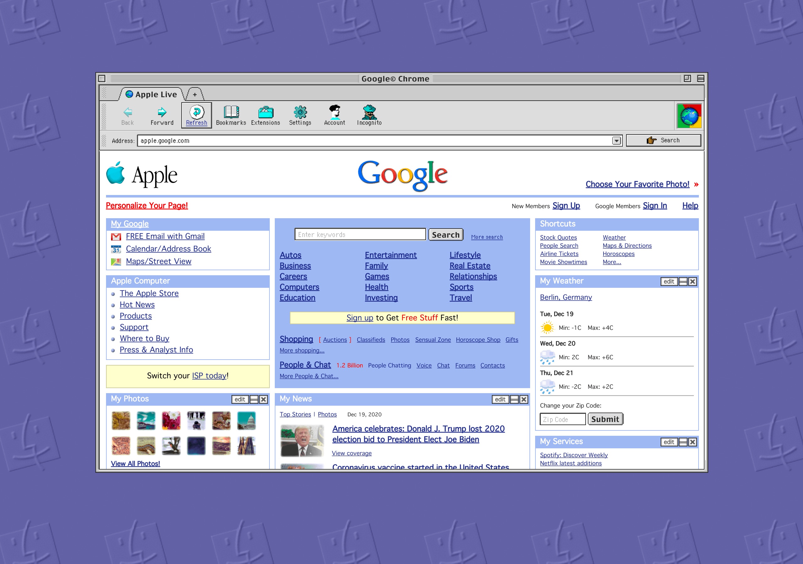 Chrome en Mac OS 9
