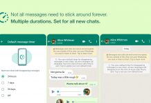 Mensajes efímeros en WhatsApp