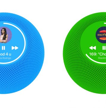 Concepto de diseño de HomePod mini con pantalla