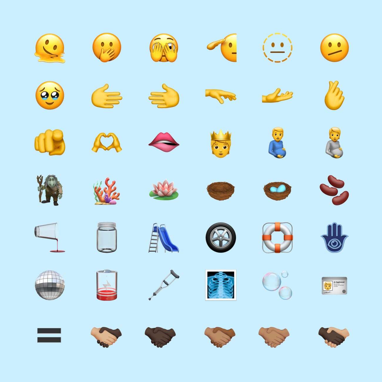Nuevos emojis de iOS 15.4