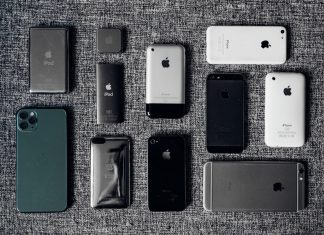 Todos los modelos principales de cada generación de iPhone hasta el iPhone 13