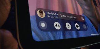 iPad Air 5 compartiendo pantalla vía FaceTime