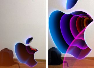 Realidad aumentada con el logo de Apple