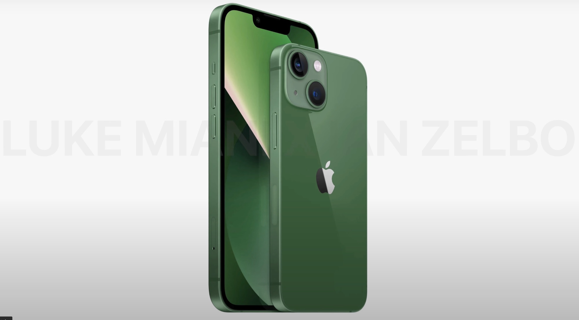 iPhone 13 verde (concepto de diseño)