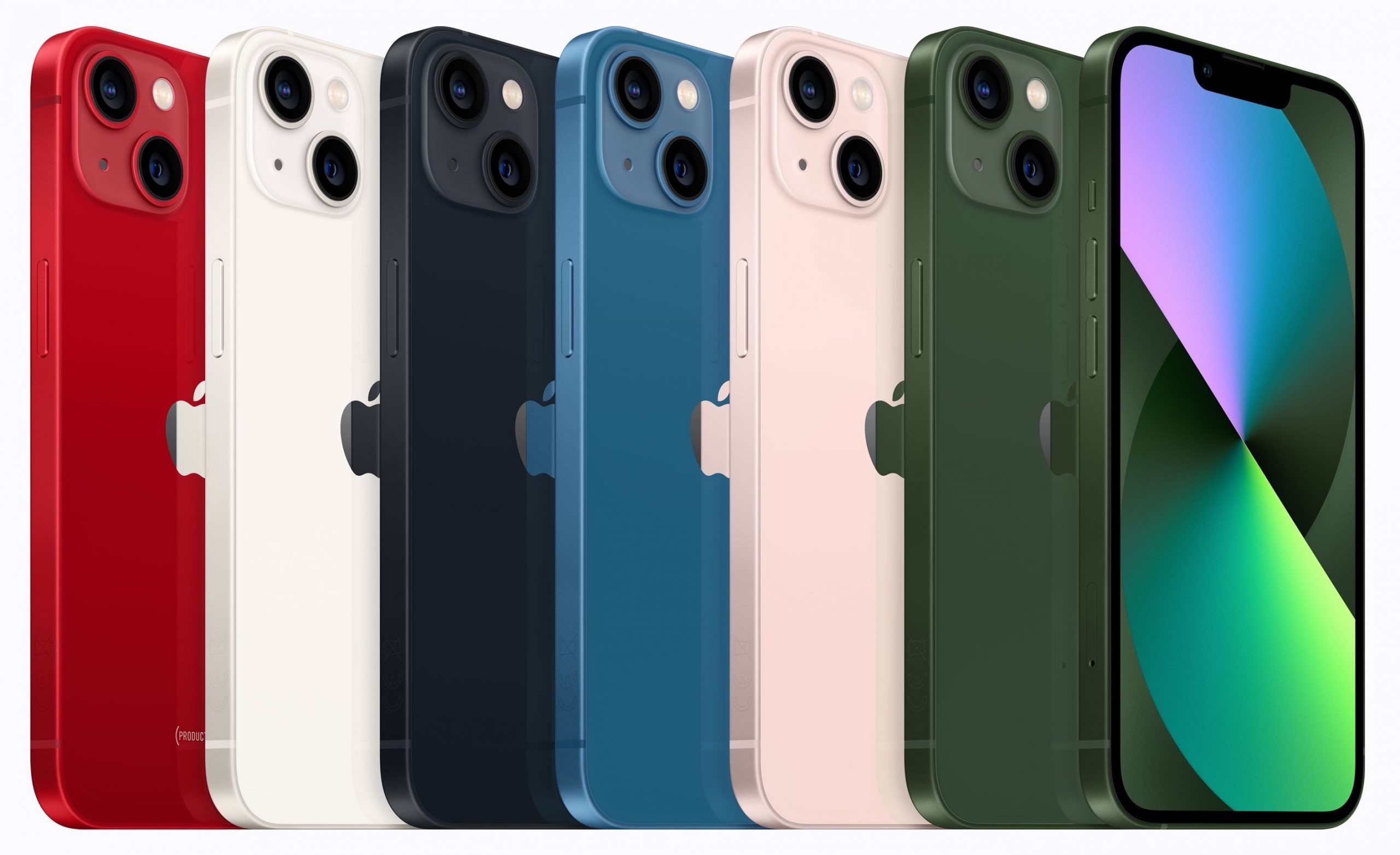 Todos los colores del iPhone 13