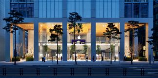 Tienda de Apple en Myeongdong, Seúl, Corea del Sur