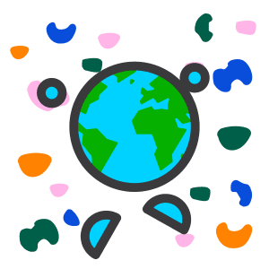 Pegatina animada de iMessage que se puede conseguir en el Día de la Tierra del 22 de abril de 2022