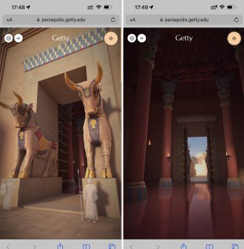 Visitando Persepolis en un iPhone