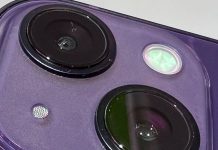Concepto de diseño de cómo podría verse un iPhone 14 de color lila